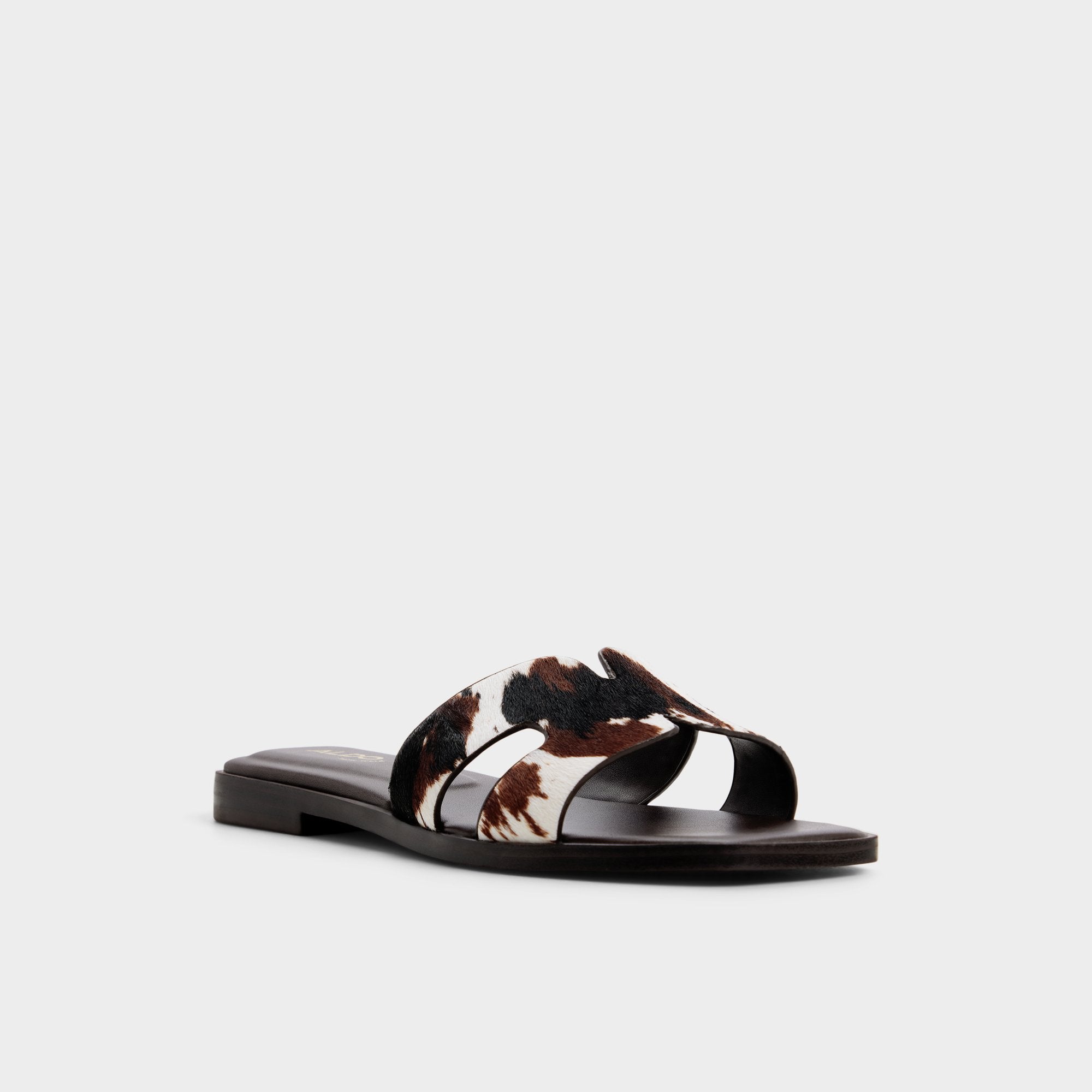 ALDO Itsandal sandales plates imprimé vache