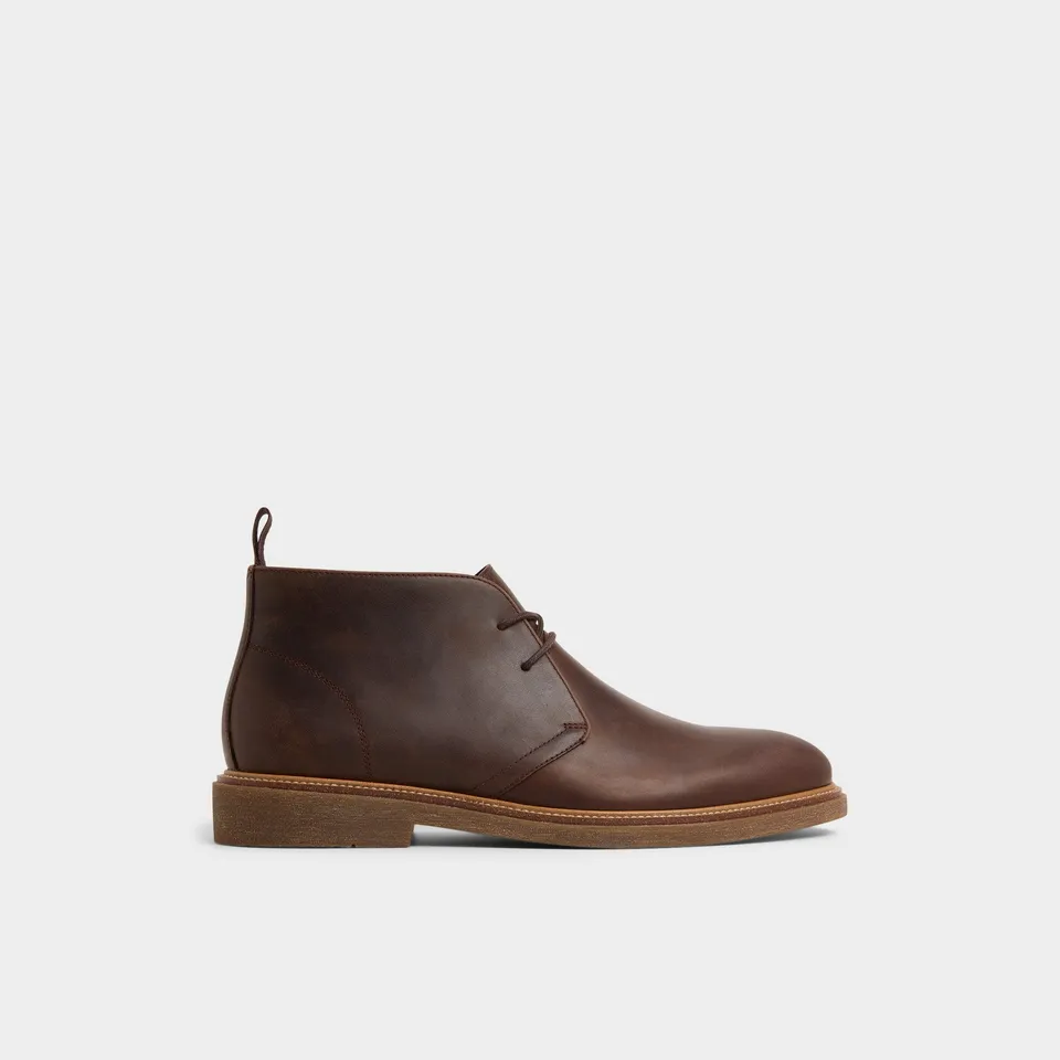 ALDO Jefrey boots cuir marron chukka lacets 39-47