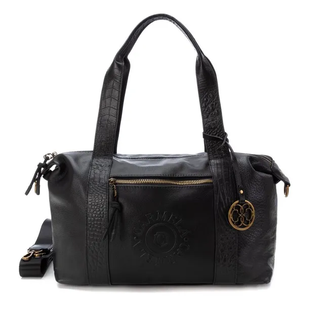 Carmela 18607001 sac cuir noir bandoulière