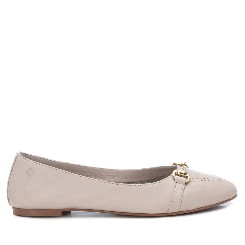 Carmela 16055204 ballerine cuir blanc plat
