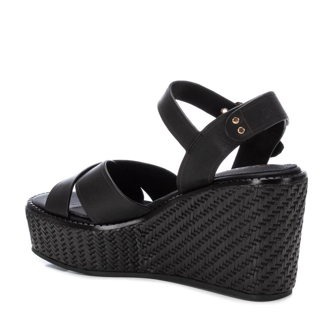 Carmela 16138704 sandales compensées noires cuir