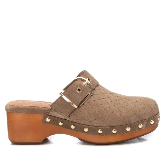 Carmela 16063403 sabot cuir marron talon 5 cm