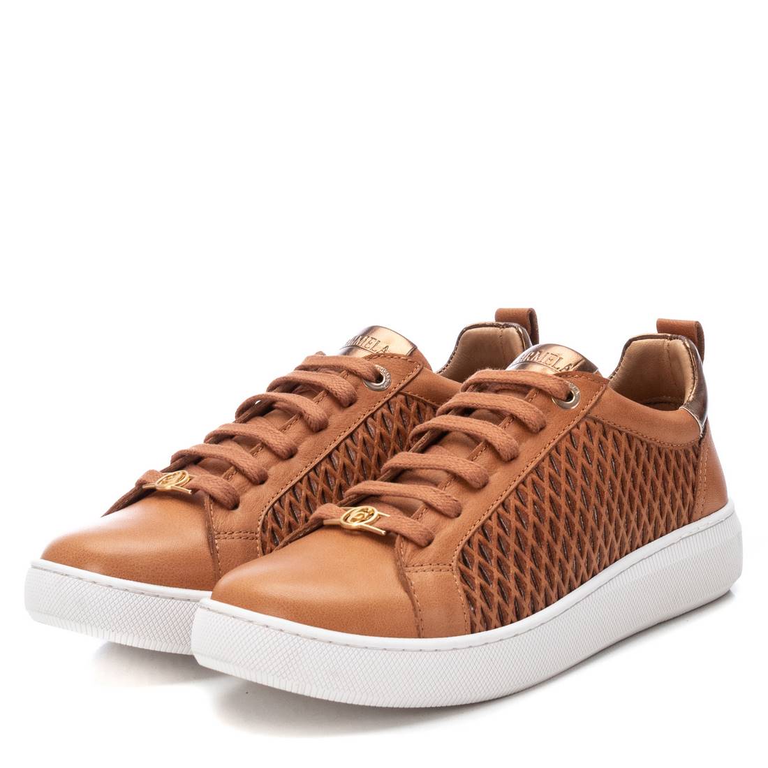 Carmela 16079701 sneaker femme marron cuir à lacets