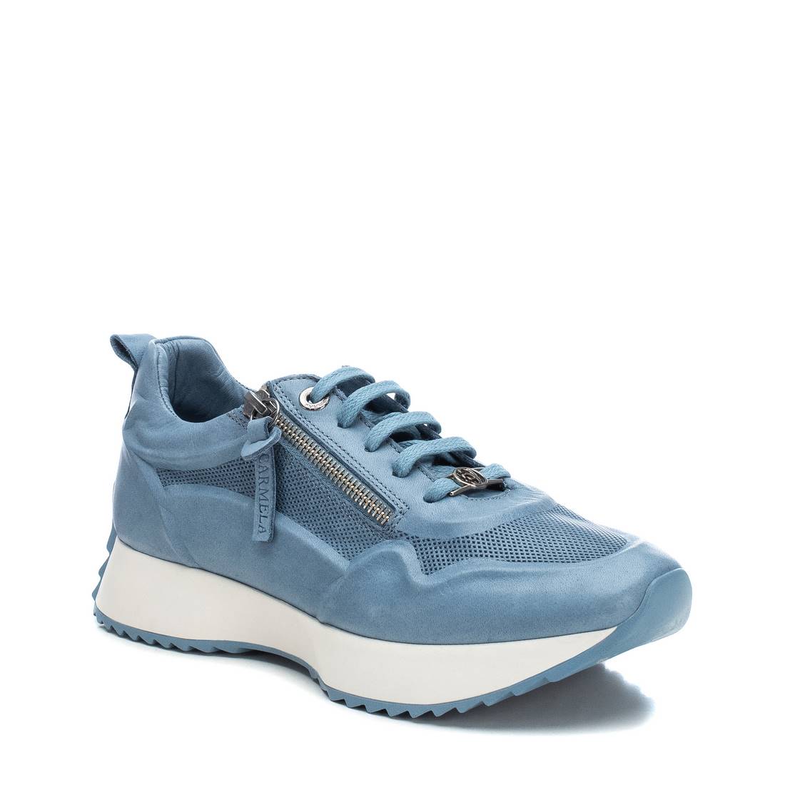Carmela 160670 16067005 baskets cuir bleu