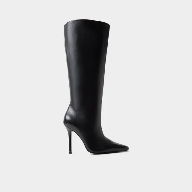 Aldo Ridlee-WC bottes hautes noires mollet large