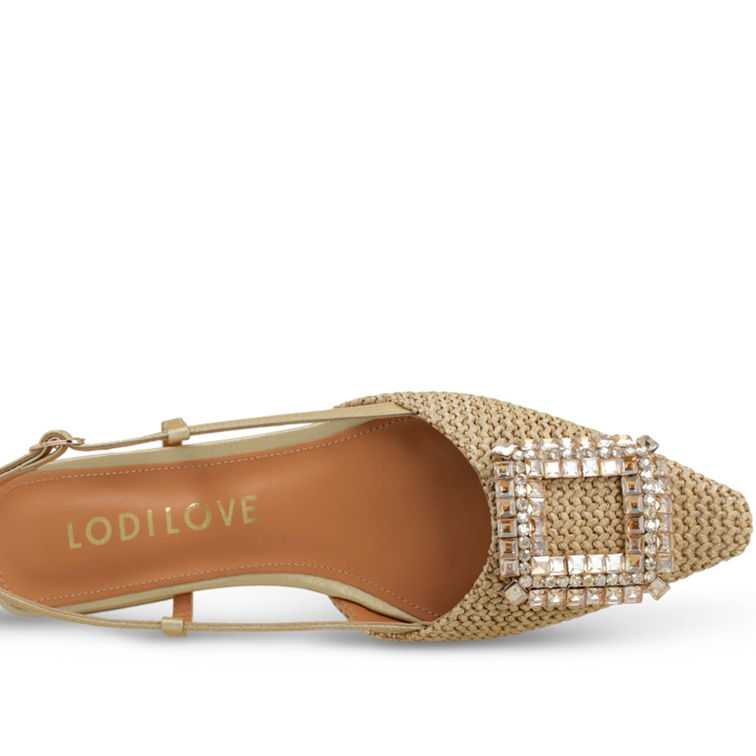 LODI BO5504 ballerines dorées cuir véritable