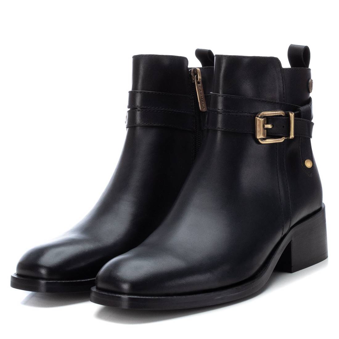Carmela 16095101 bottines femme noir cuir 4 cm