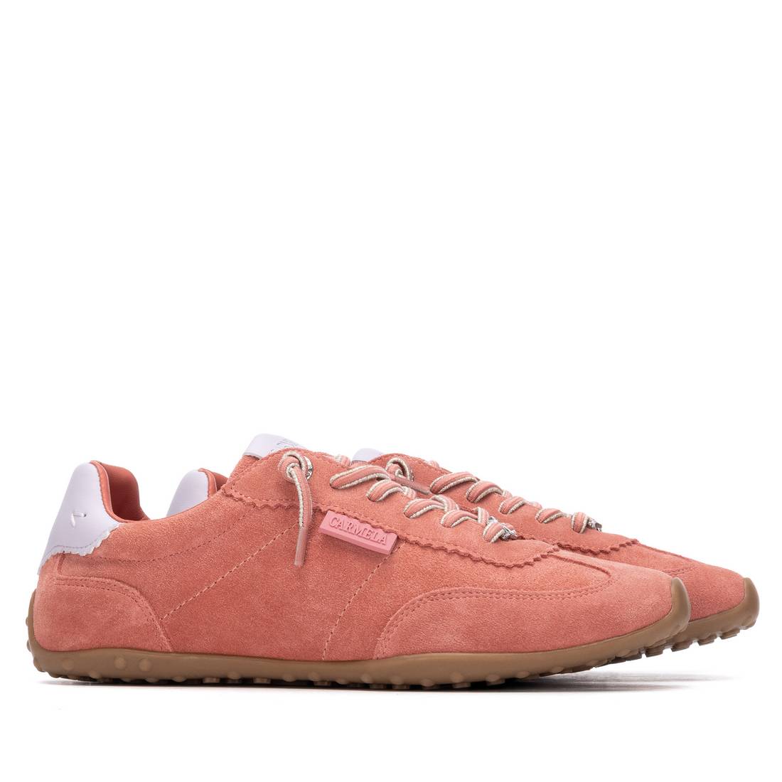 Carmela 16317206 baskets femme rouge cuir plat