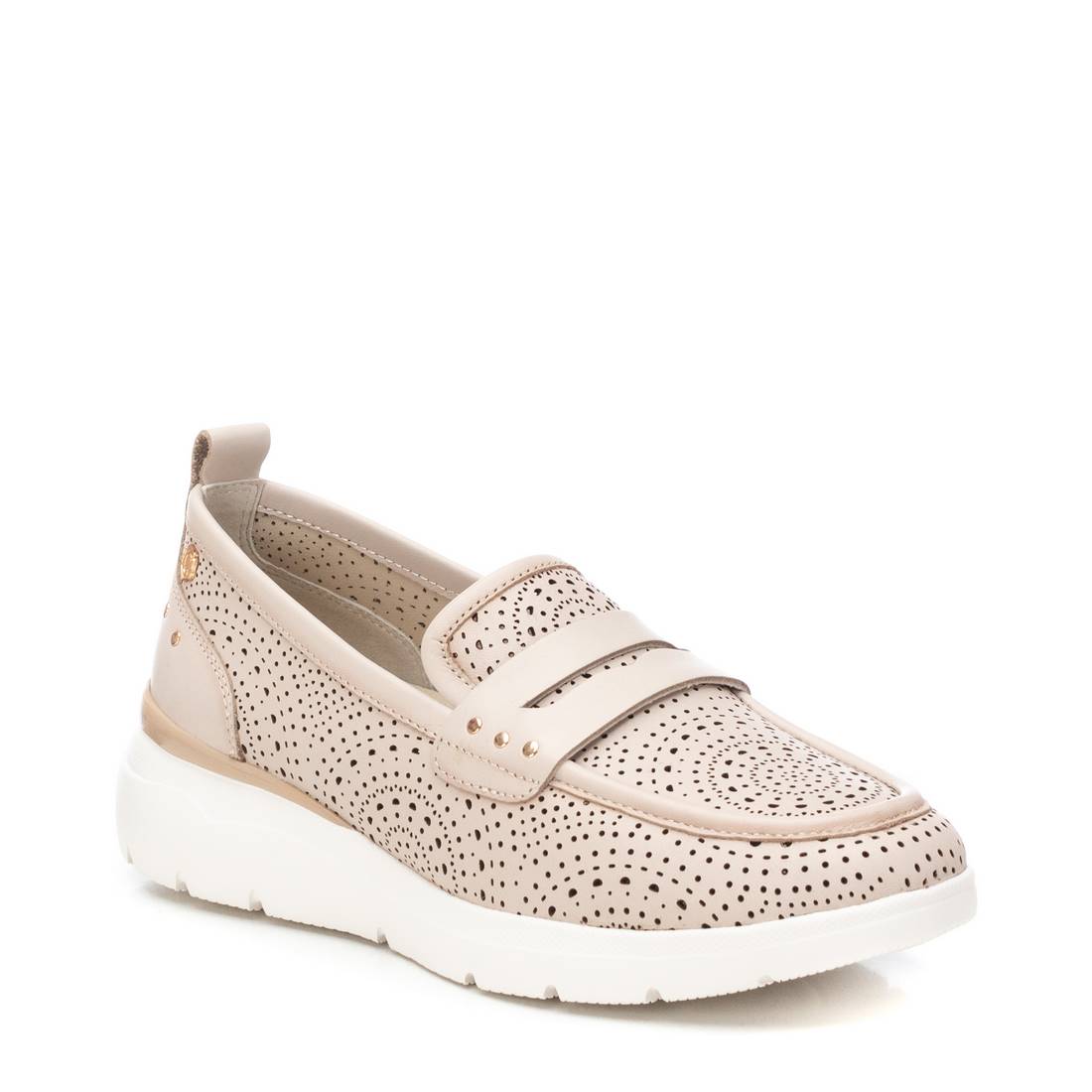 Carmela 16227502 mocassin cuir beige semelle épaisse
