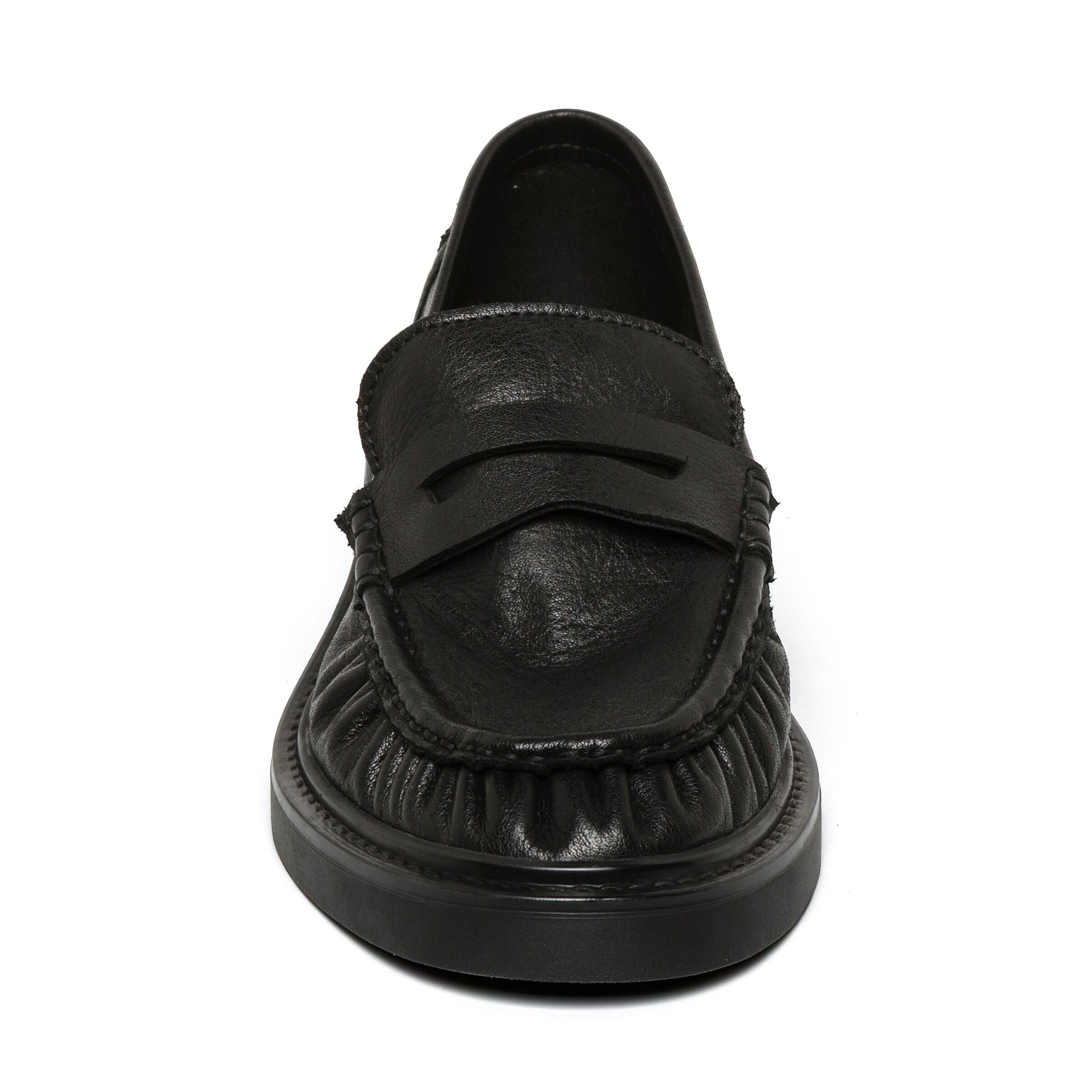 Steve Madden Nadya ballerine cuir noir plate 2 cm