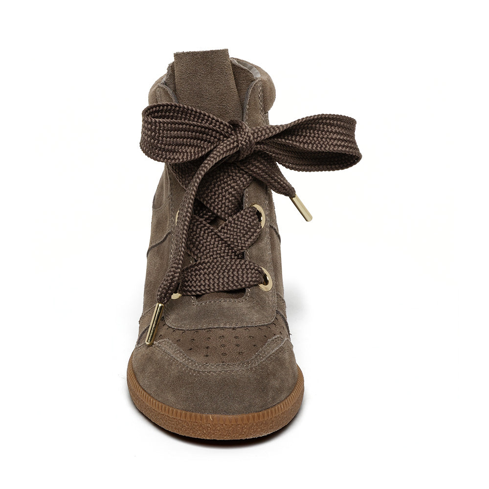 Steve Madden Mables baskets montantes taupe daim compensé