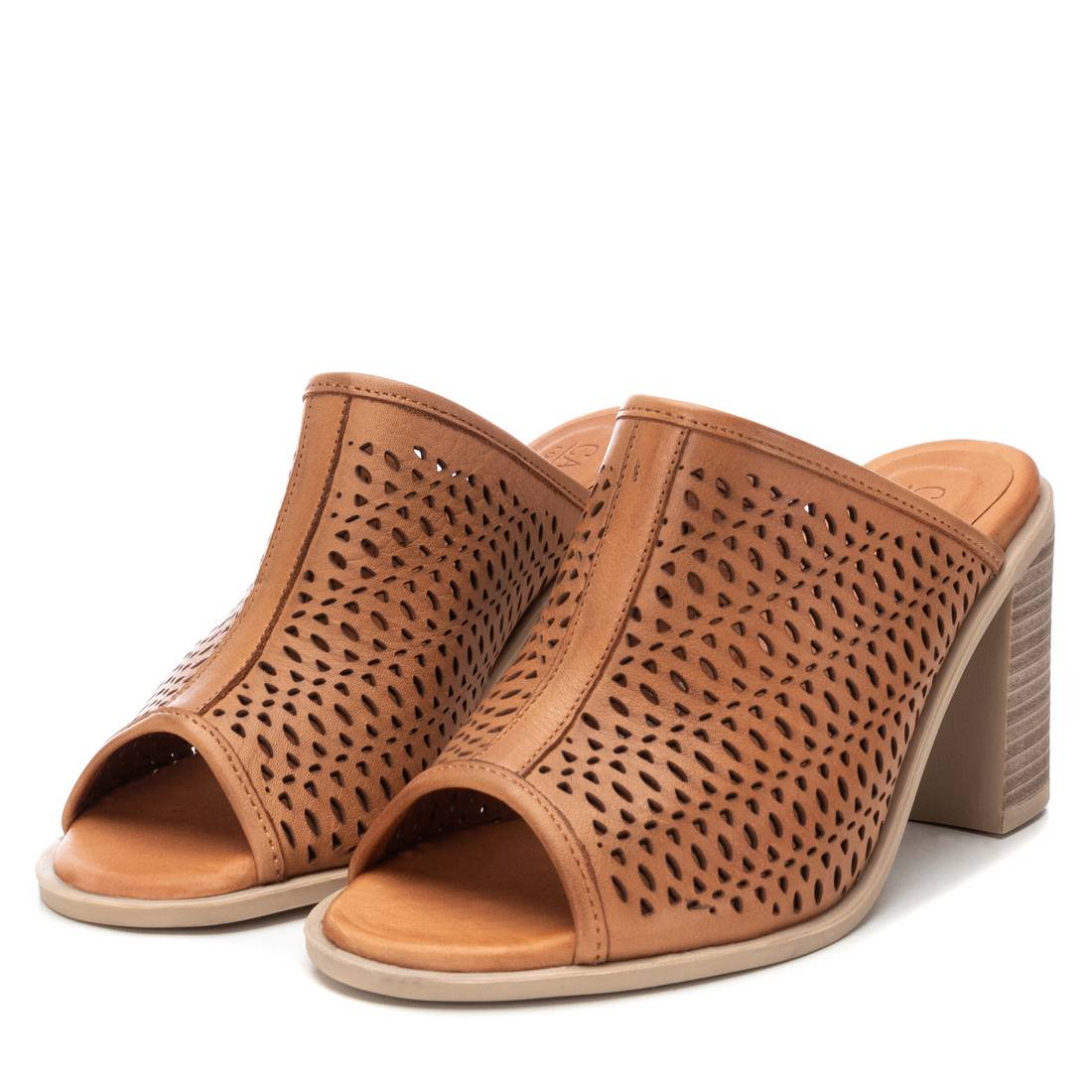 Carmela 16134701 sandales cuir marron talon 8 cm