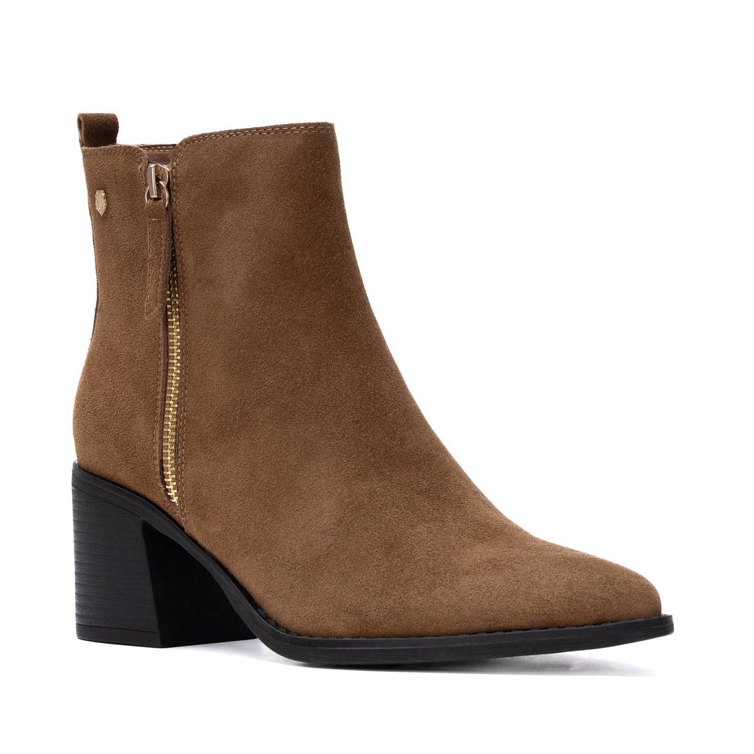Carmela 16425704 bottines à talon camel cuir