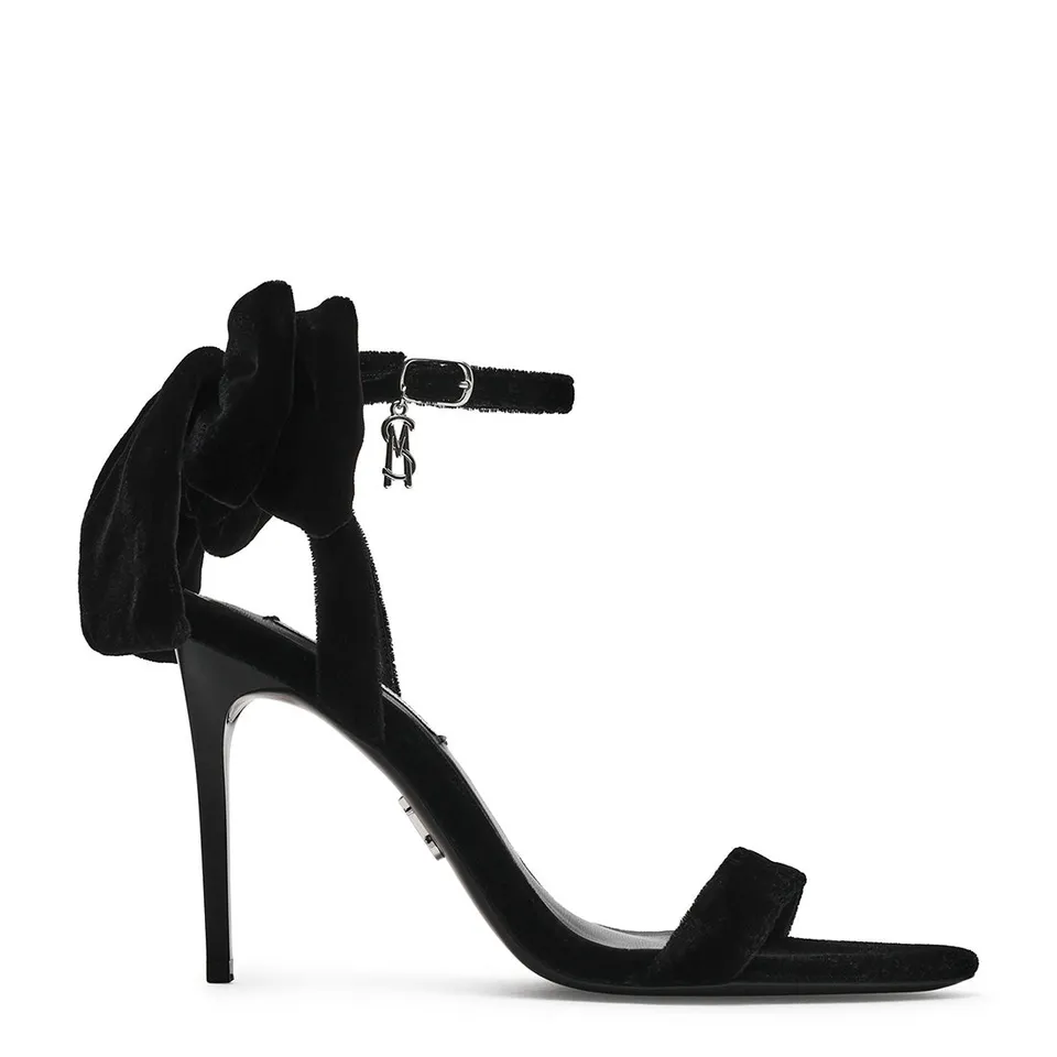 Steve Madden Nivia sandale talon velours noir 9,5 cm