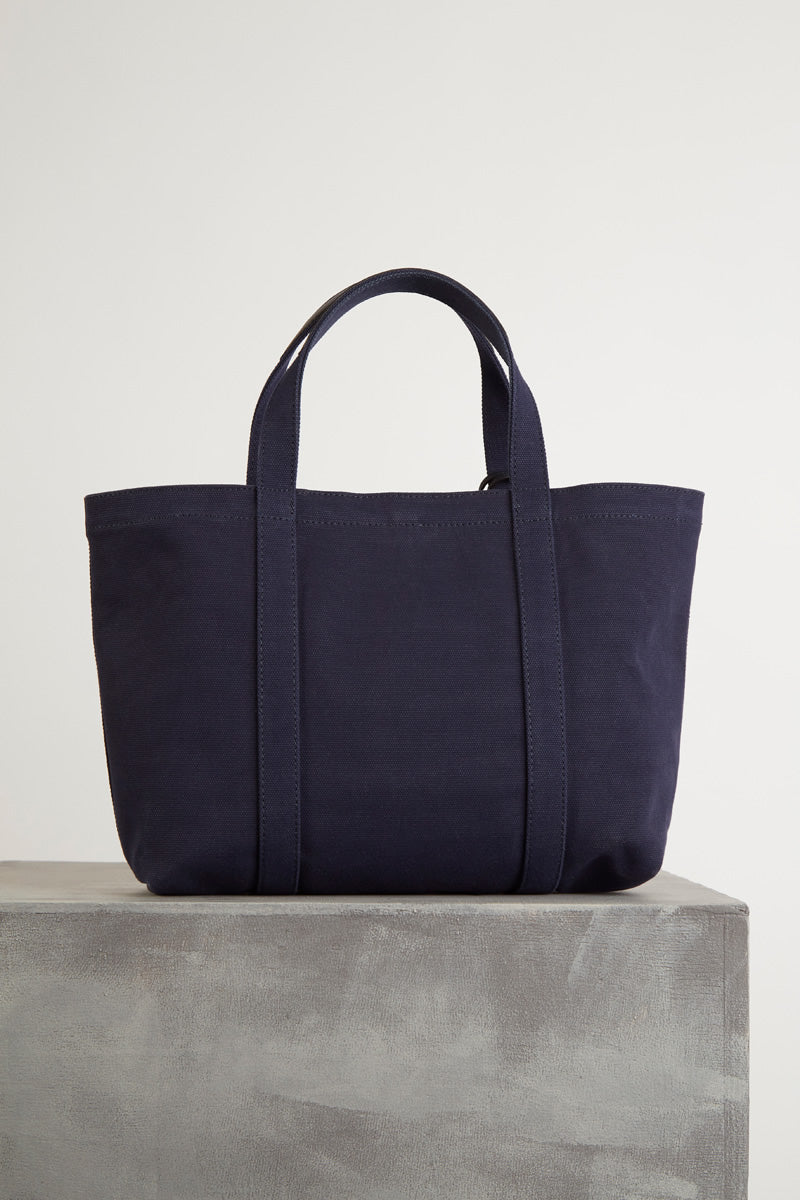 Tila March Zelig Simple Bag cabas toile cuir bleu