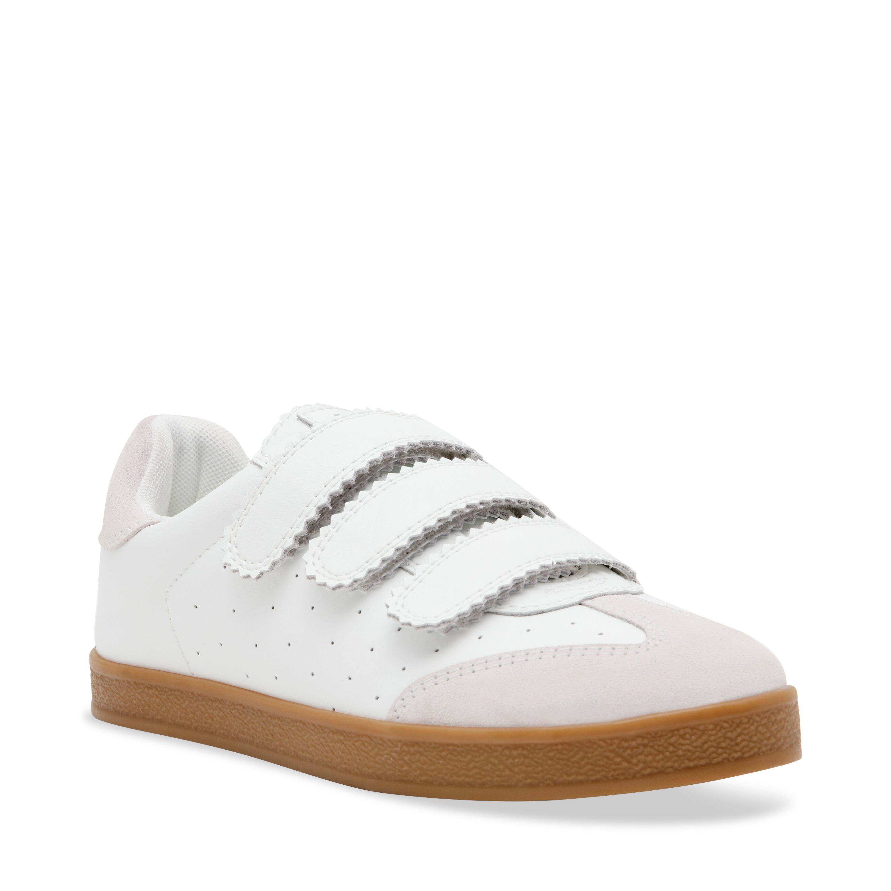 Steve Madden Daybreak baskets blanc cuir velcro