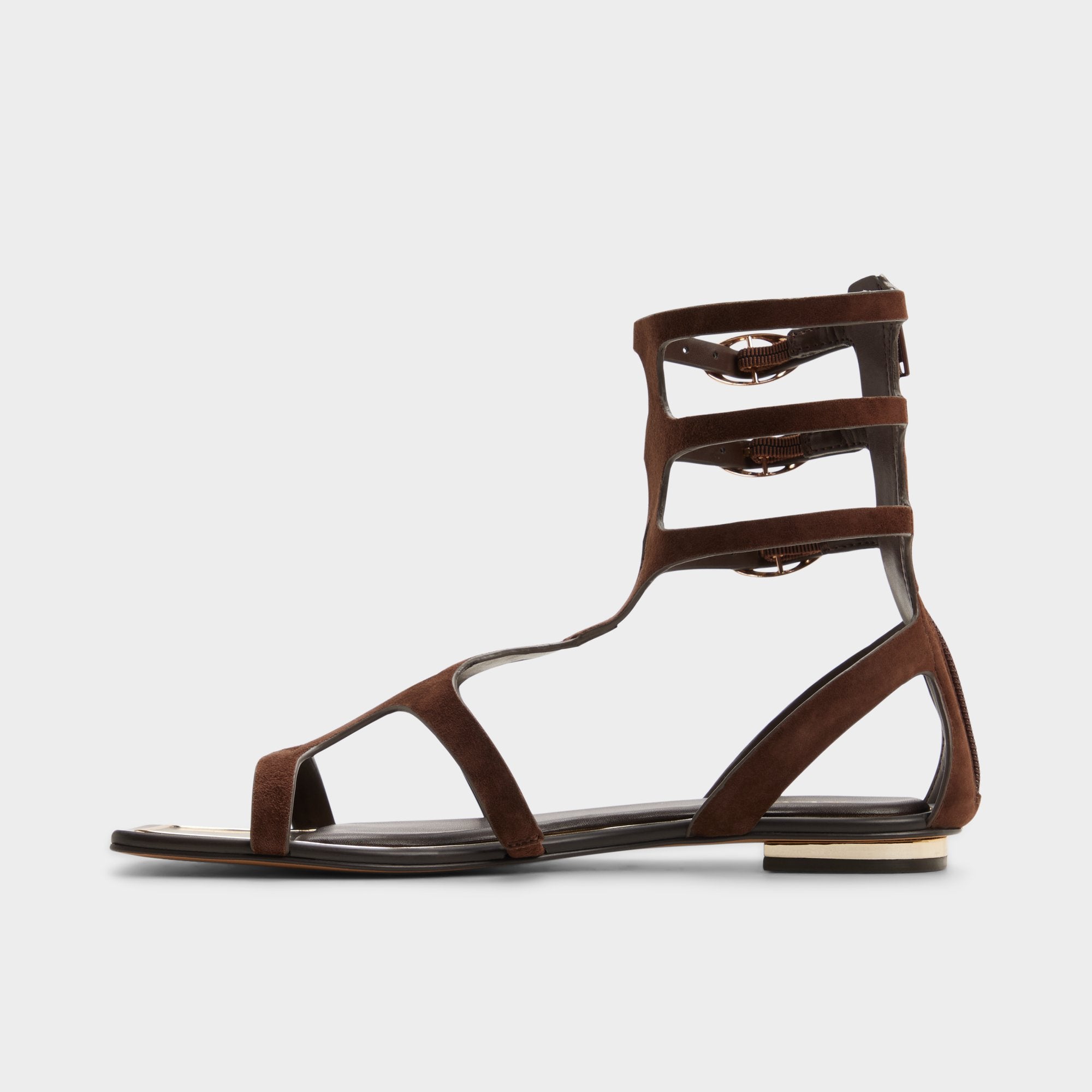 ALDO Marisea sandales plates marron boucles