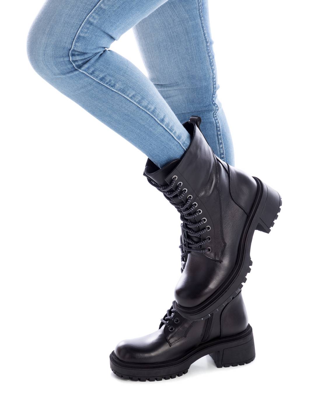 Carmela 16037901 bottines cuir noir talon 6 cm