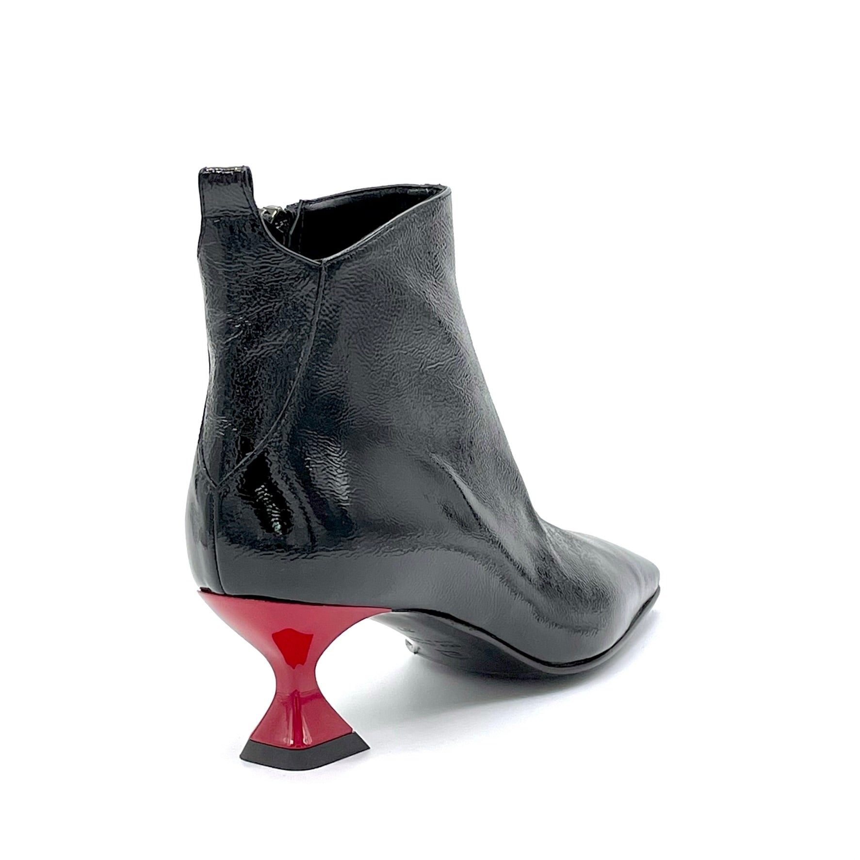 Elata 53547 bottine vernis noir talon rouge 5,5 cm