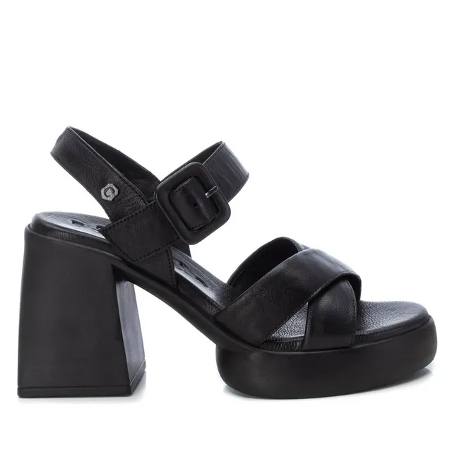 Carmela 16079303 sandale noir cuir talon 9 cm