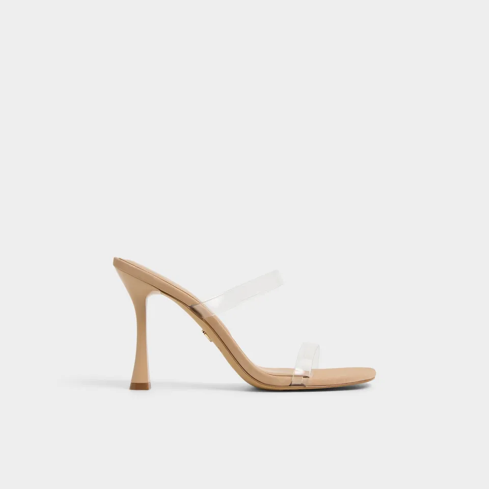 ALDO Evalina mules à talons brides transparentes
