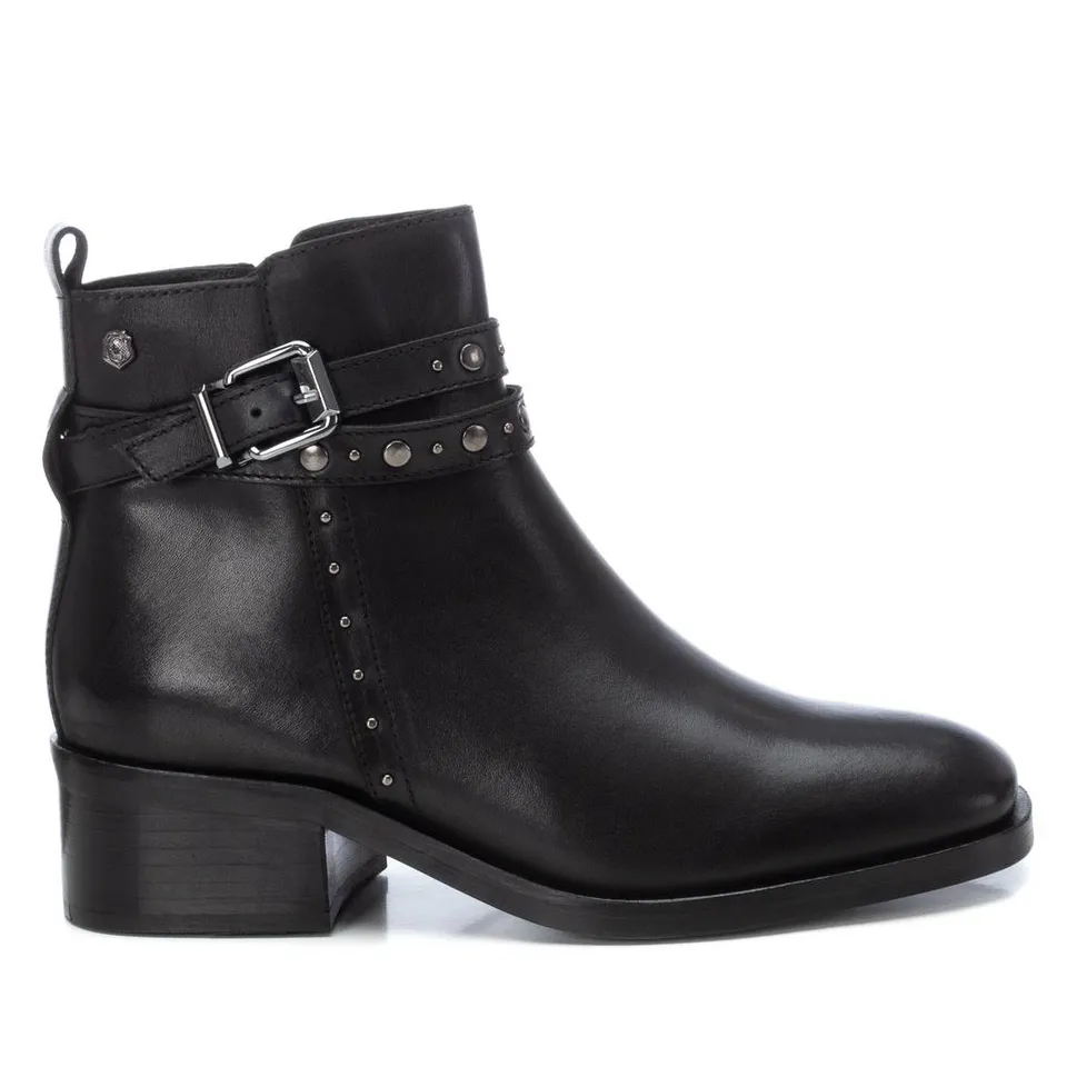 Carmela 16171301 bottine cuir noir talon 4 cm