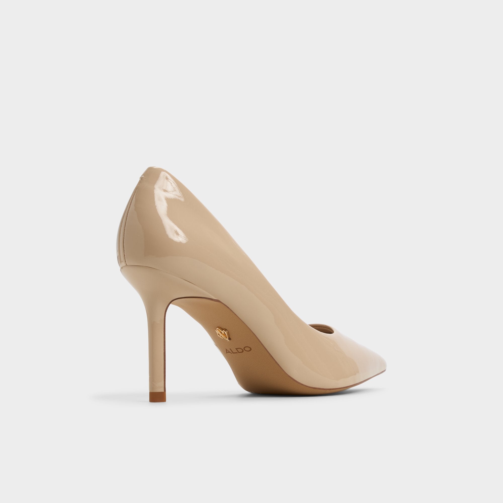 ALDO Kaitie escarpins vernis beiges bout pointu