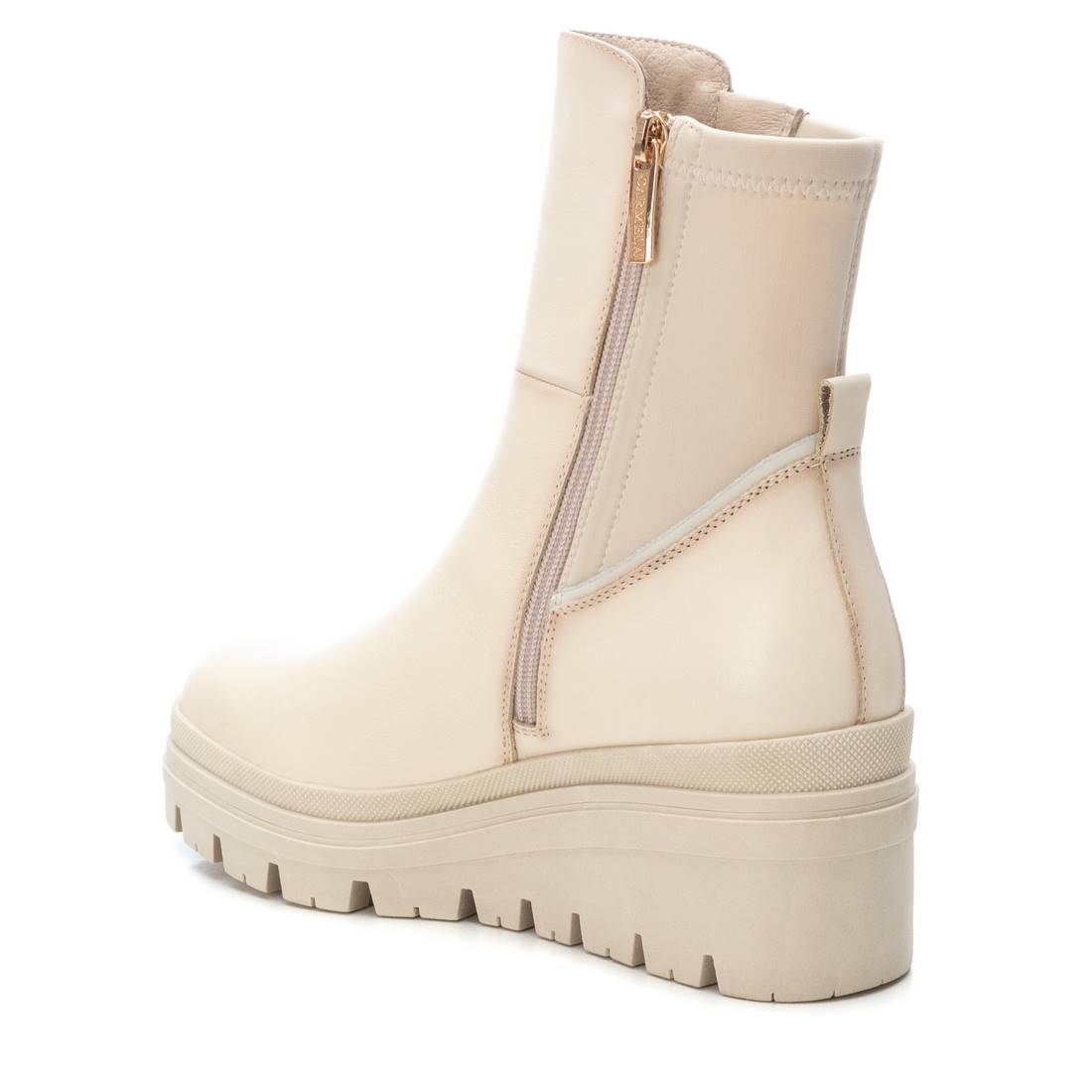 Carmela 16092402 bottines cuir blanc compensées 7 cm
