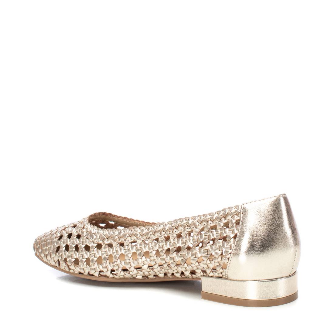 Carmela 16147001 ballerine doree cuir veritable plat