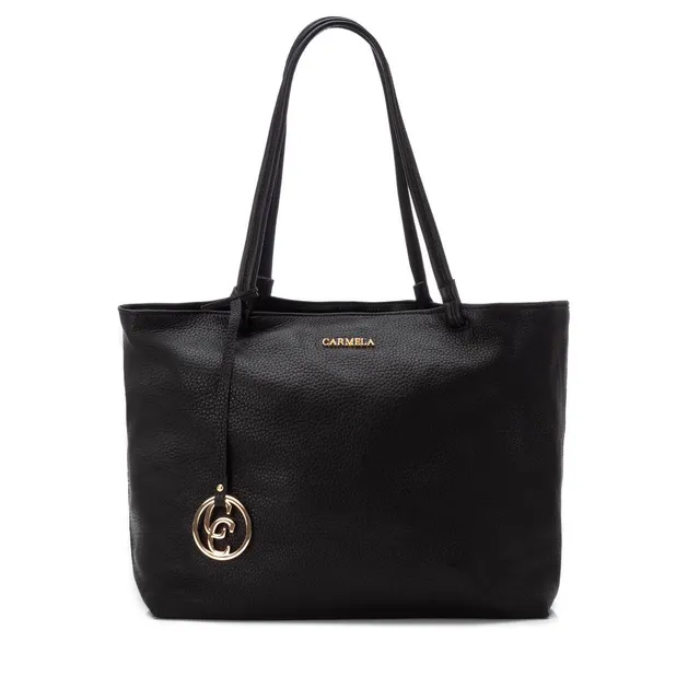 Carmela 18609001 sac cuir noir épaule 28x46 cm