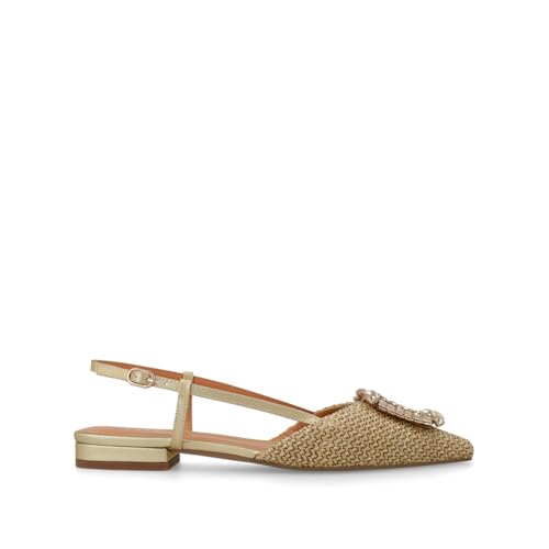 LODI BO5504 ballerines dorées cuir véritable