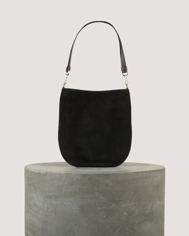 Tila March Evelyne sac bandoulière noir cuir suédé