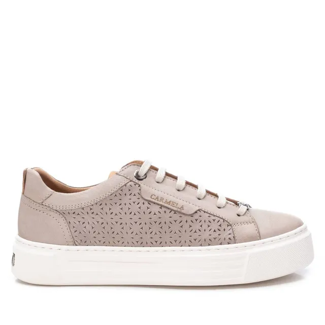 Carmela 16055803 baskets cuir blanc ajouré