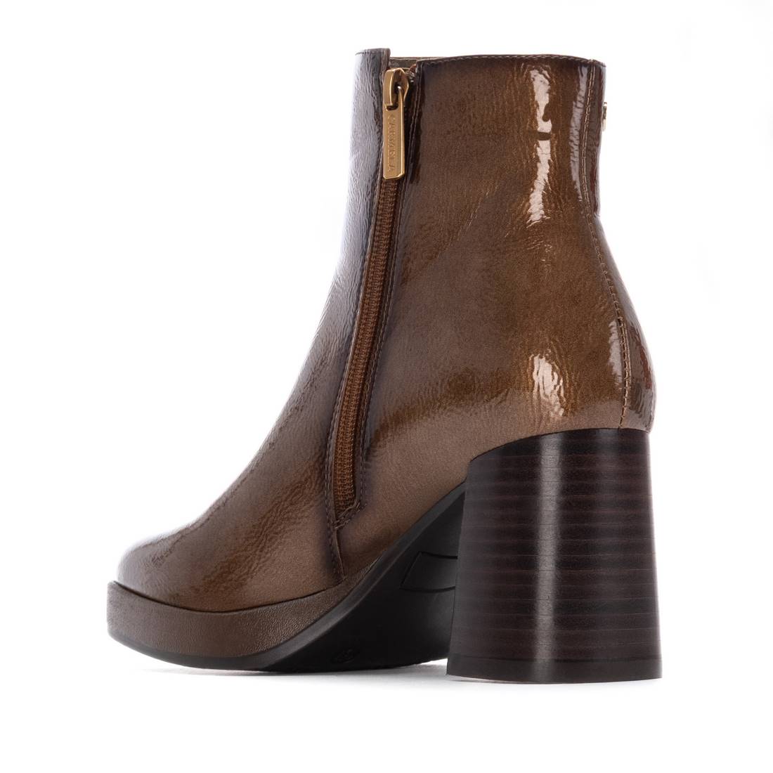 Carmela 16271901 bottine vernie taupe talon haut