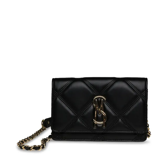 Steve Madden Bendue sac noir doré 19 cm zip