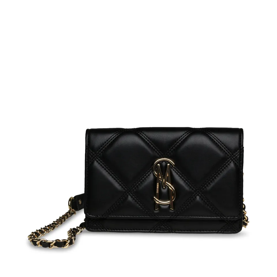 Steve Madden Bendue sac noir doré 19 cm zip