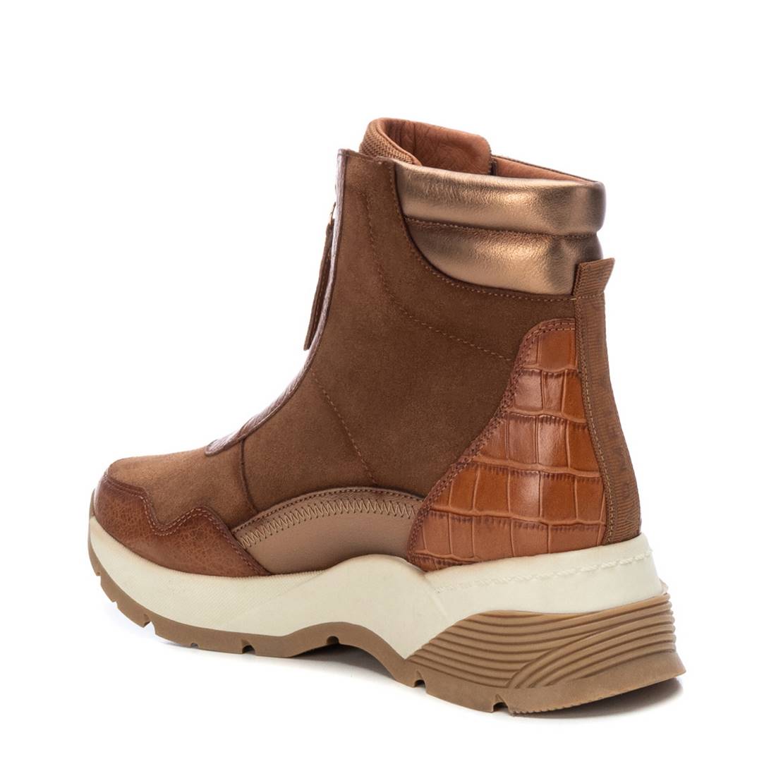 Carmela 16118204 sneakers cuir marron zip avant