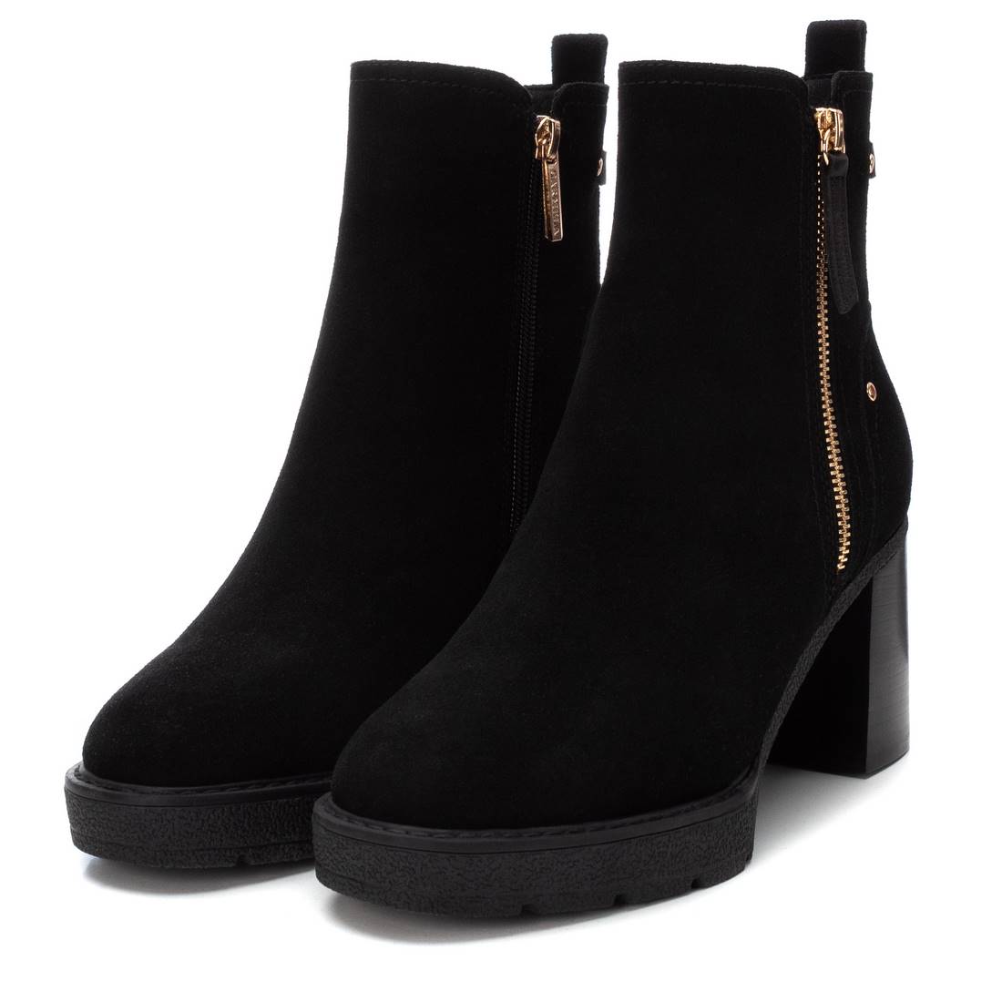 Carmela 16185801 bottines femme cuir noir talon 8 cm