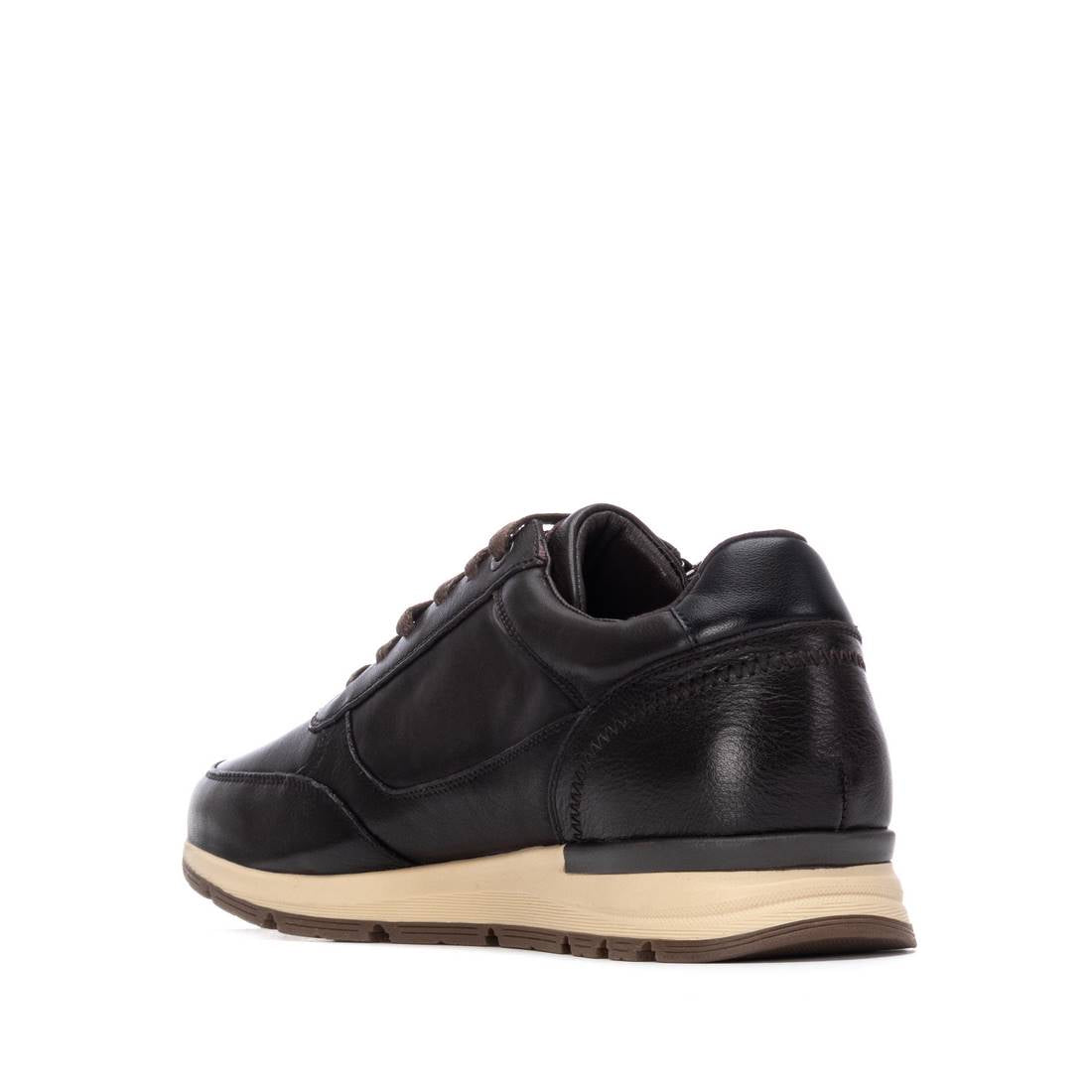 Carmela 16267701 baskets homme marron cuir zip