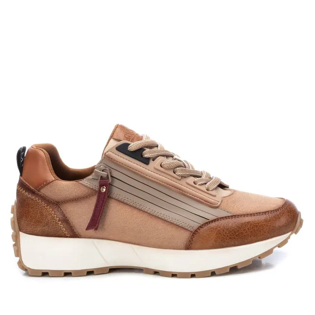Carmela 16086301 basket cuir marron zip