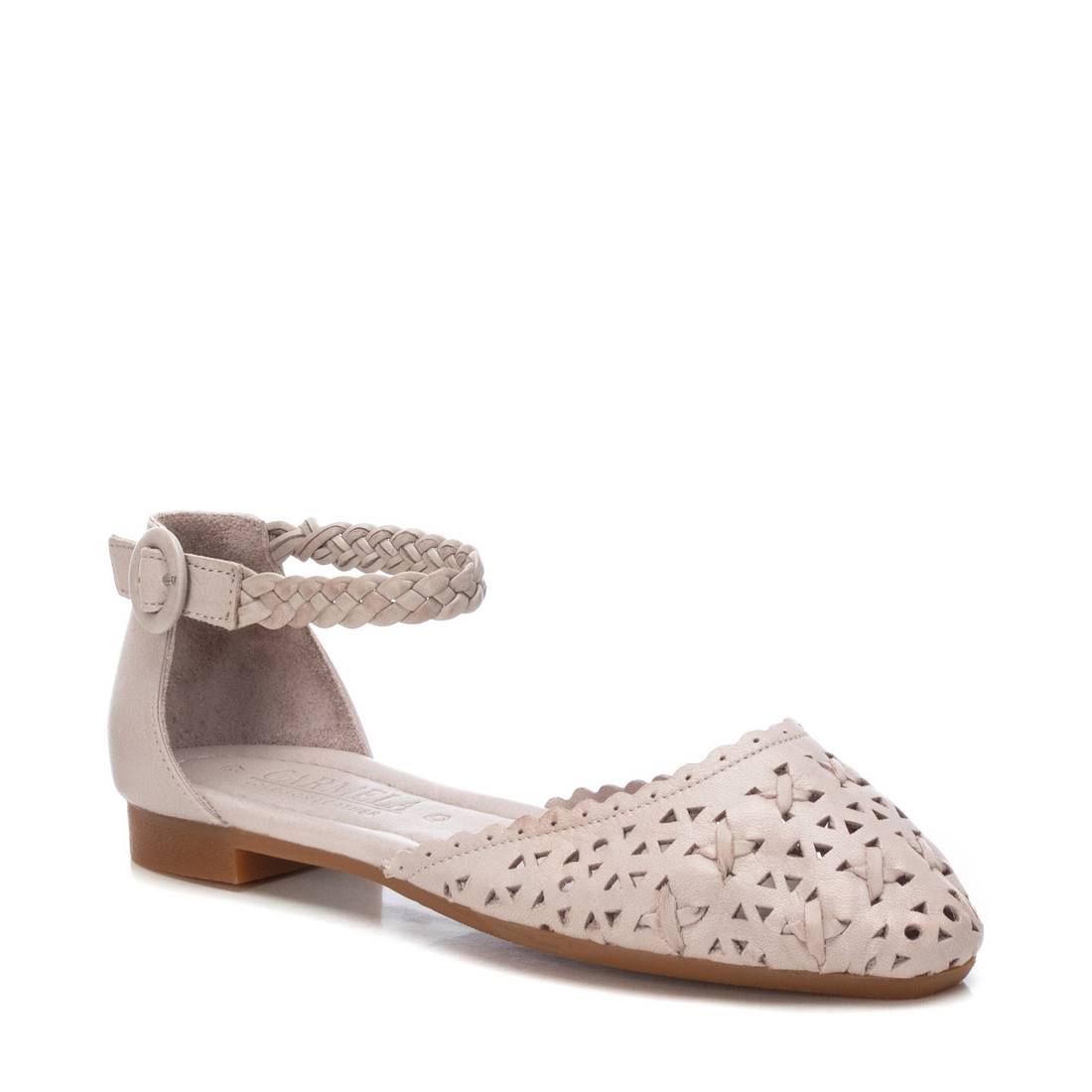 Carmela 16067105 ballerines cuir blanc bride cheville