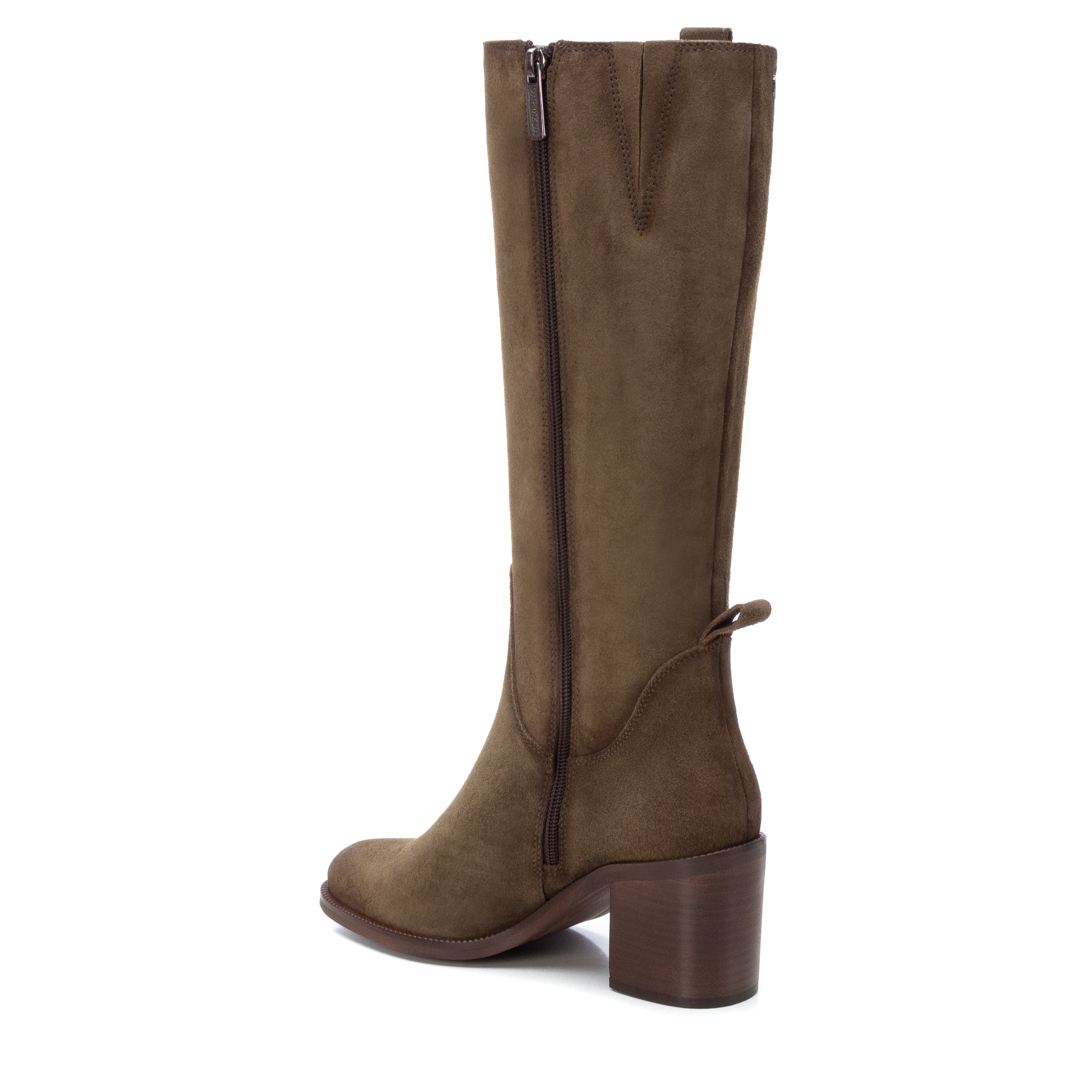 Carmela 16005903 bottes cuir vert talon 7 cm