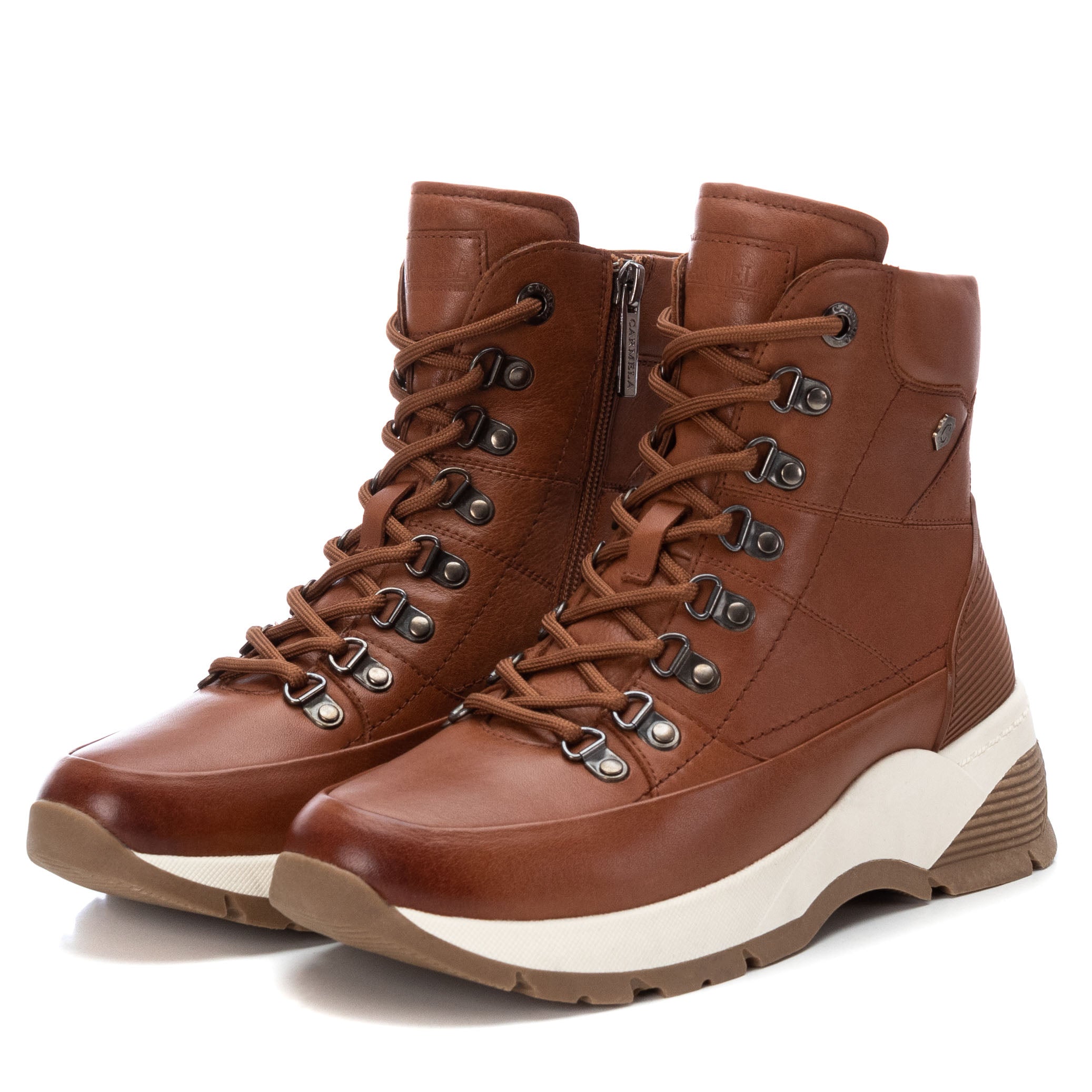 Carmela 16013601 bottines femme marron cuir lacets