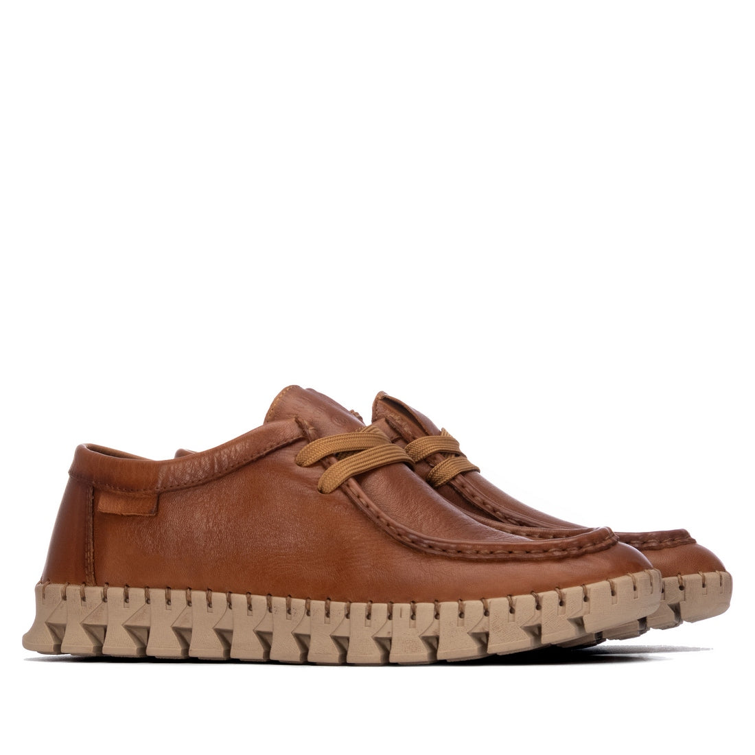 Carmela 16439303 sneakers cuir camel lacets