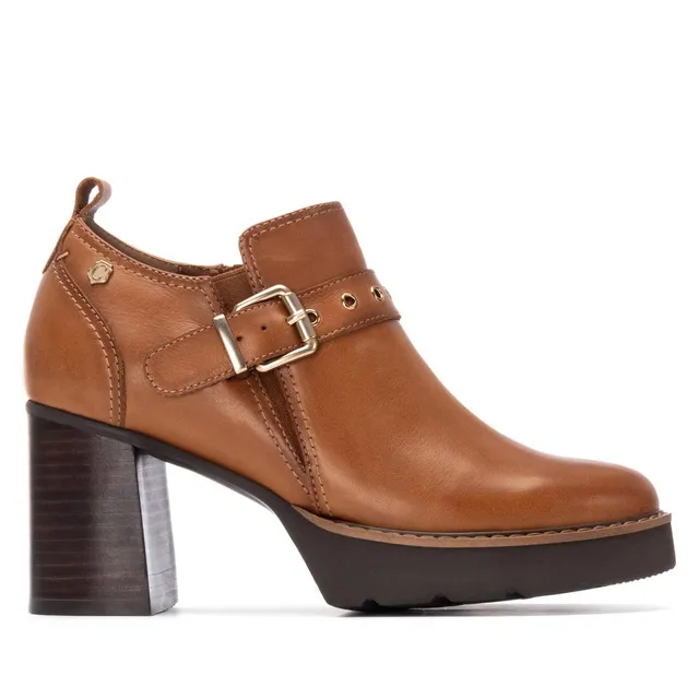 Carmela 16270402 bottines cuir camel talon femme