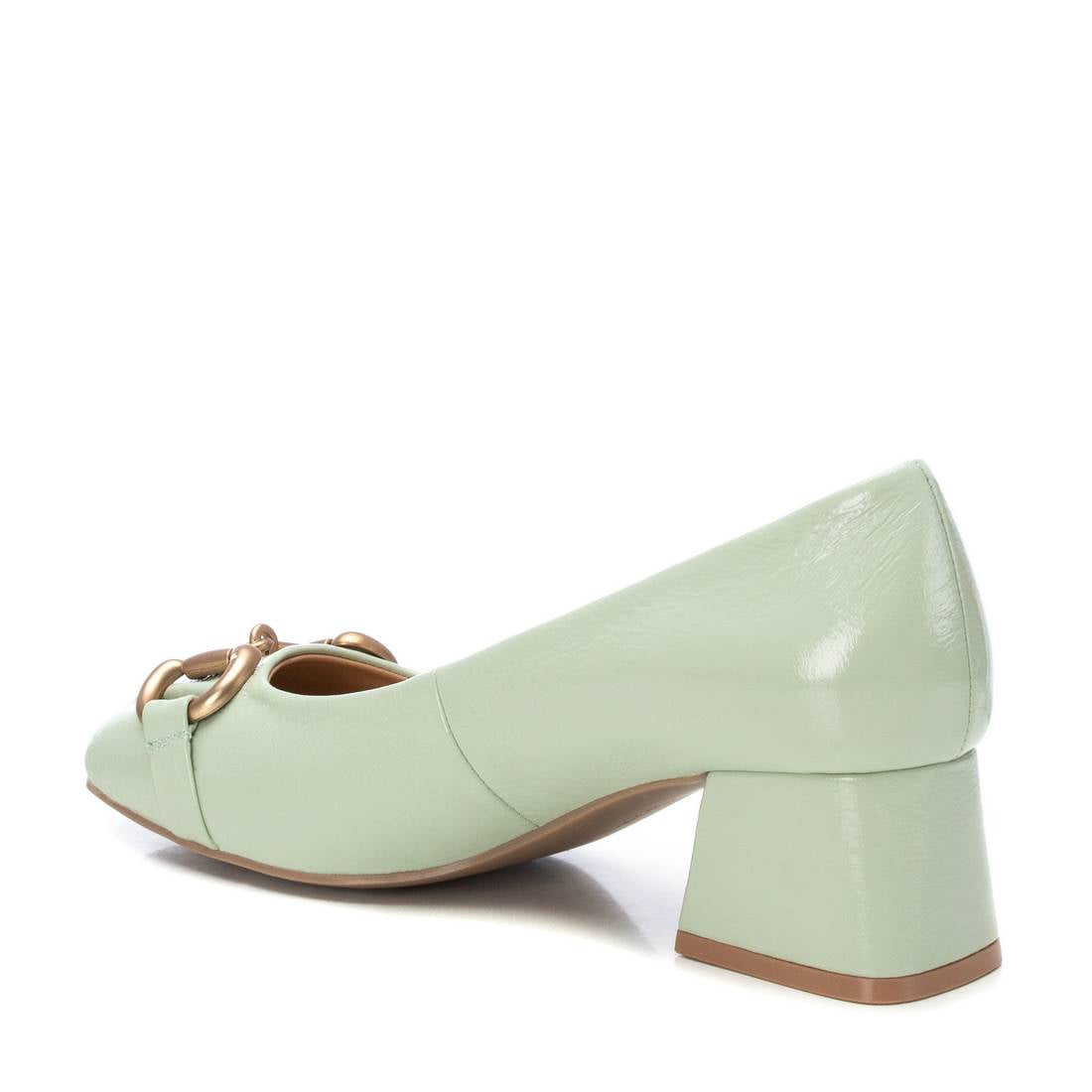 Carmela 16144402 escarpin femme vert cuir petit talon