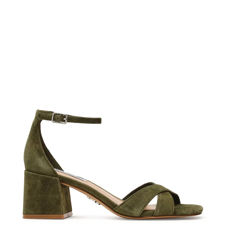 Steve Madden Fergie-SUE sandale olive daim talon 5 cm