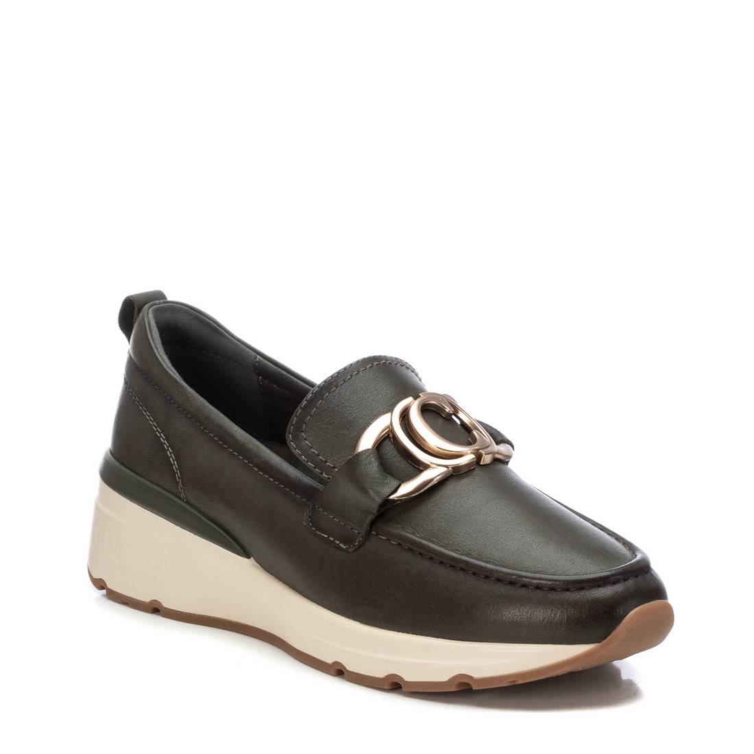 Carmela 16182203 mocassins femme vert cuir