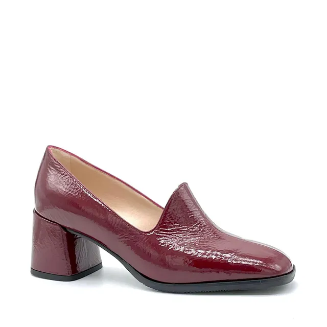 ELATA 55522 derbies vernis bordeaux froissé
