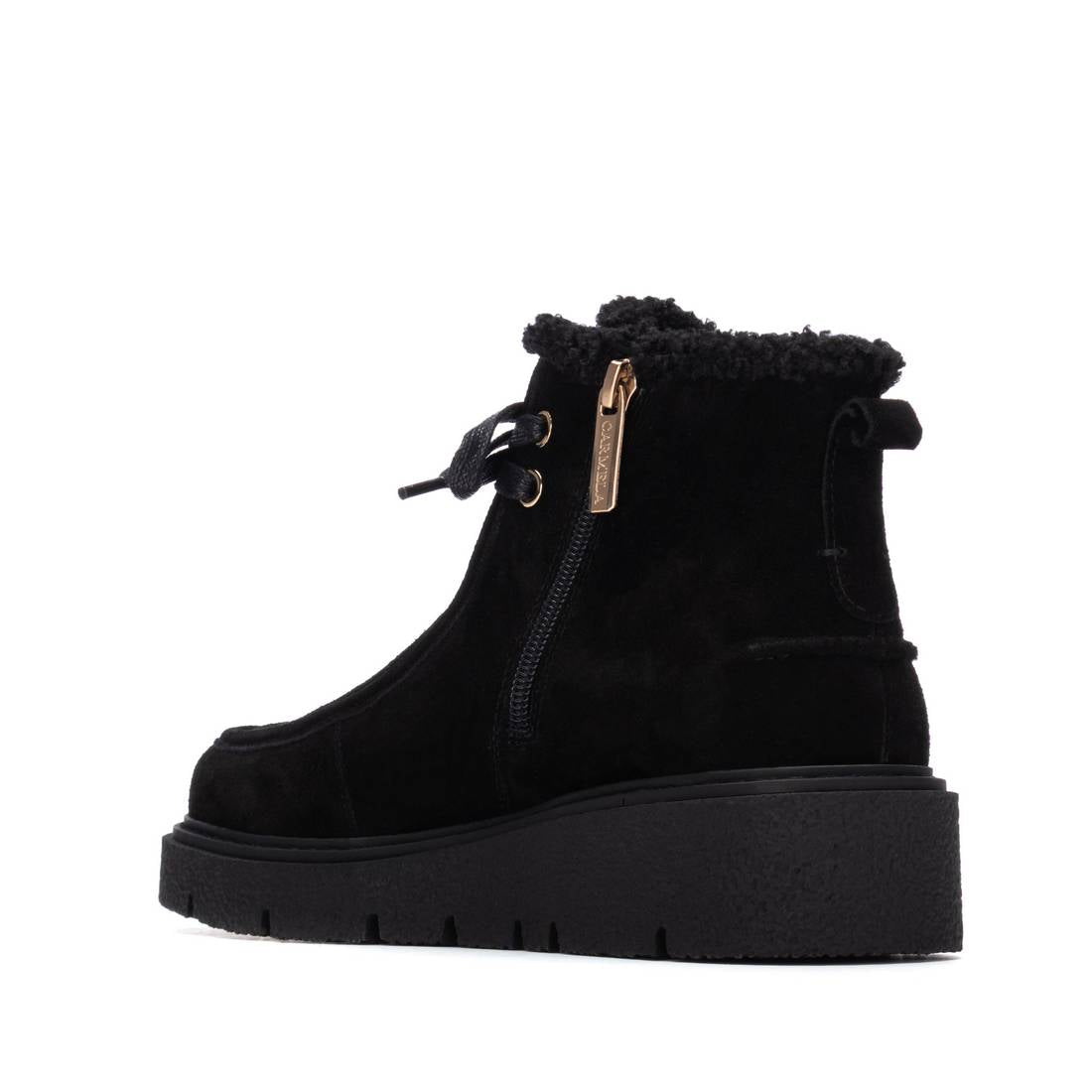 Carmela 16267001 bottines femme noir fourrées